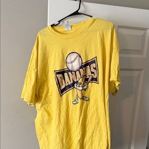 Port and Company Yellow Graphic Tee